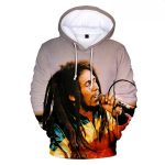 Music Legend Bob Marley Singing Classic Photo Hoodie