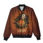 No Woman No Cry Bob Marley Warm Earth Tones Bomber Jacket