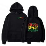 Rasta Peace Leaves One Love Art Bob Marley Black Hoodie