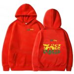 Reggae One Love Bob Marley Icon Art Graphic Red Hoodie